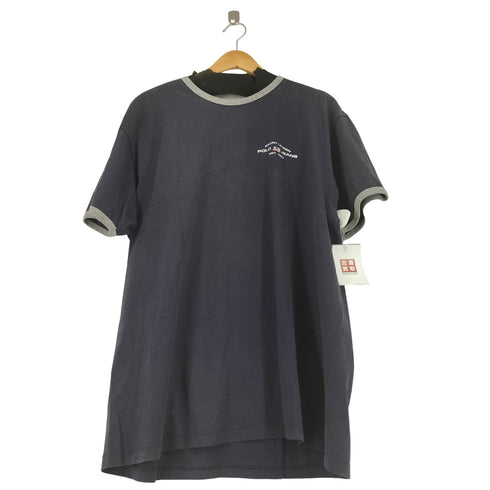 ポロジーンズカンパニーラルフローレン POLO JEANS COMPANY RALPH LAUREN 90s ロゴプリントリンガーTシャツ メンズ JPN:XL