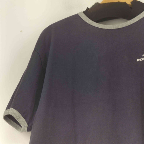ポロジーンズカンパニーラルフローレン POLO JEANS COMPANY RALPH LAUREN 90s ロゴプリントリンガーTシャツ メンズ JPN:XL