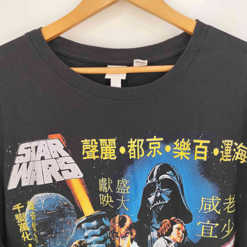 エイチアンドエム H&M 戦大球星 フロントキャラクタープリント クルーネックTシャツ ムービーTシャツ メンズ import:L