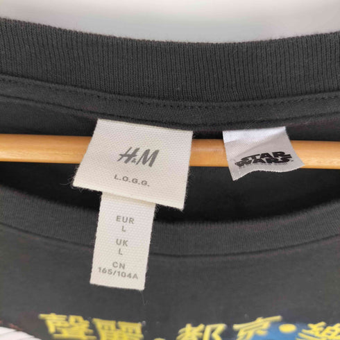 エイチアンドエム H&M 戦大球星 フロントキャラクタープリント クルーネックTシャツ ムービーTシャツ メンズ import:L