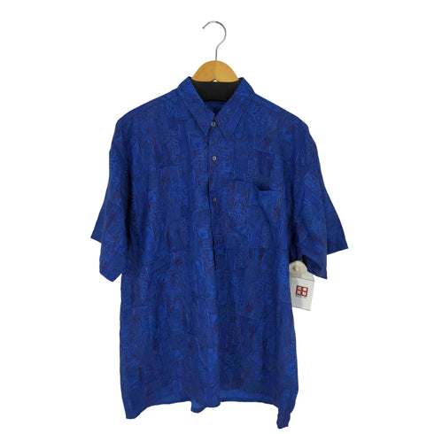 総柄半袖シャツ S/Sシャツ シルク THAI SILK オーバーサイズ メンズ XXL