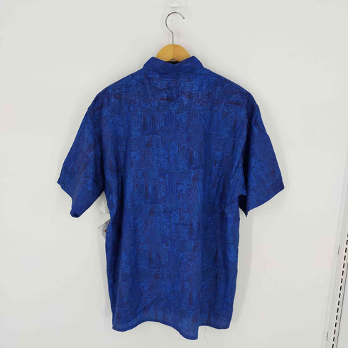 総柄半袖シャツ S/Sシャツ シルク THAI SILK オーバーサイズ メンズ XXL