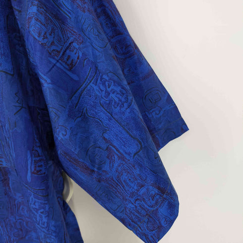 総柄半袖シャツ S/Sシャツ シルク THAI SILK オーバーサイズ メンズ XXL