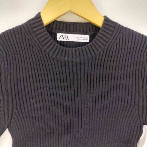 ザラ ZARA レーヨン混 ローゲージニットカットソー レディース import:L
