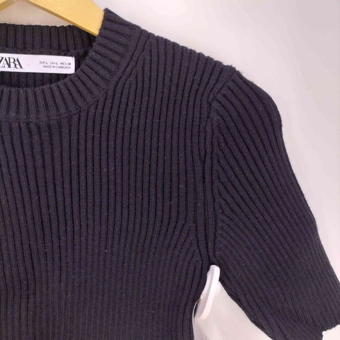 ザラ ZARA レーヨン混 ローゲージニットカットソー レディース import:L