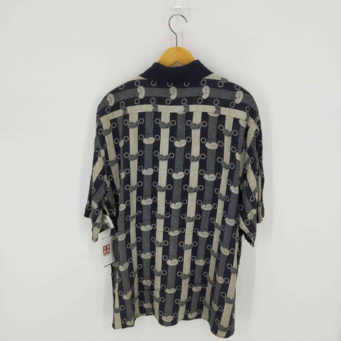 POSITANO 総柄半袖シャツ S/Sシャツ 勾玉 ポロ メンズ XL