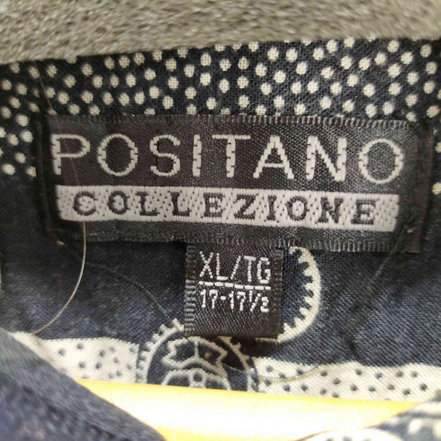 POSITANO 総柄半袖シャツ S/Sシャツ 勾玉 ポロ メンズ XL