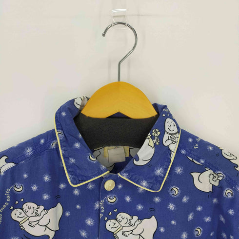 総柄半袖シャツ S/Sシャツ キャラクター パジャマ メンズ L