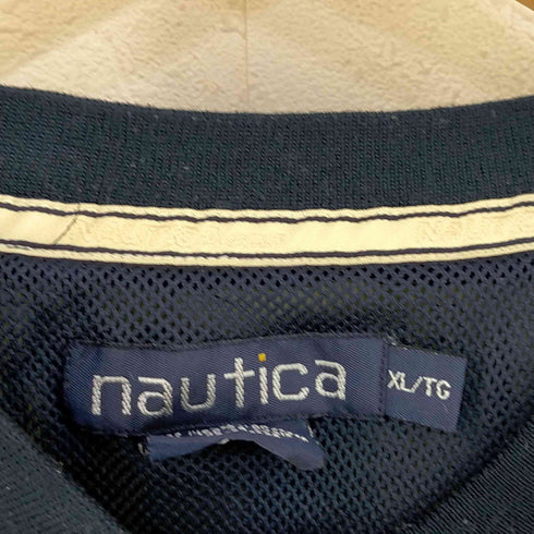 ノーティカ NAUTICA ロゴ刺繍 千鳥格子 Vネック プルオーバー ピステ メンズ JPN:XL