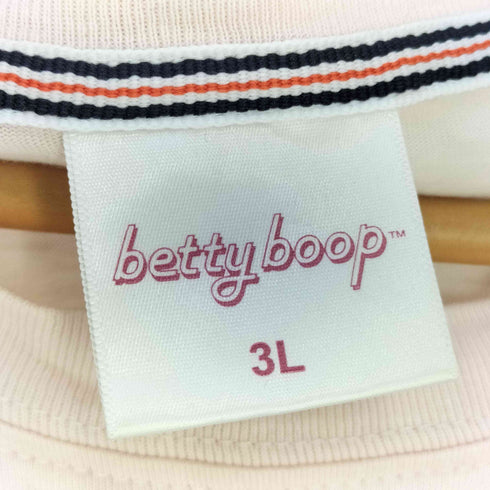 ベティー BETTY BOOP フロントキャラクタープリント 両面 クルーネックTシャツ メンズ 3L