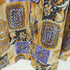 総柄半袖シャツ S/Sシャツ シルク THAI SILK バイカラーオーバーサイズ メンズ