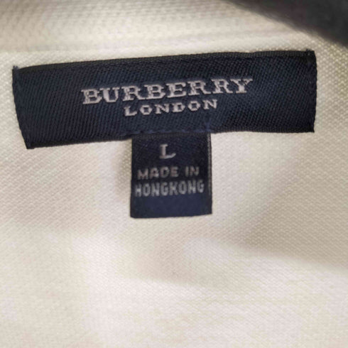 バーバリーロンドン BURBERRY LONDON 鹿の子 ポロシャツ ノバチェック メンズ import:L