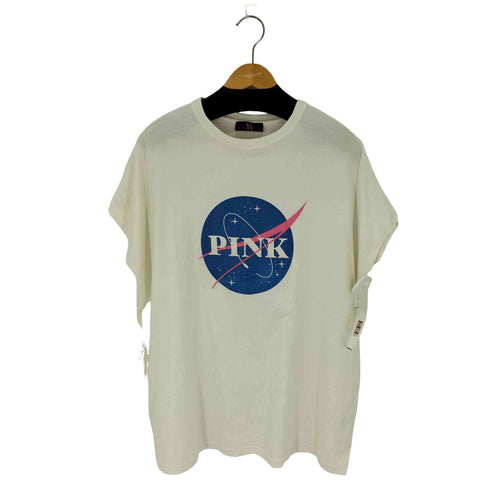 ワイズ Ys PINK オーバーサイズTシャツ ノースリーブ NASAモチーフ メンズ JPN:2