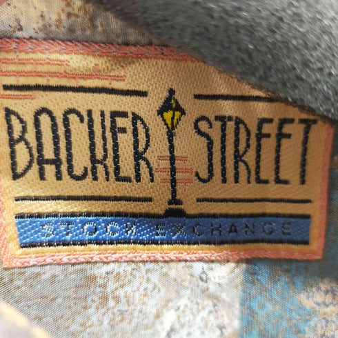 BACKER STREET 総柄半袖シャツ S/Sシャツ 比翼 メンズ
