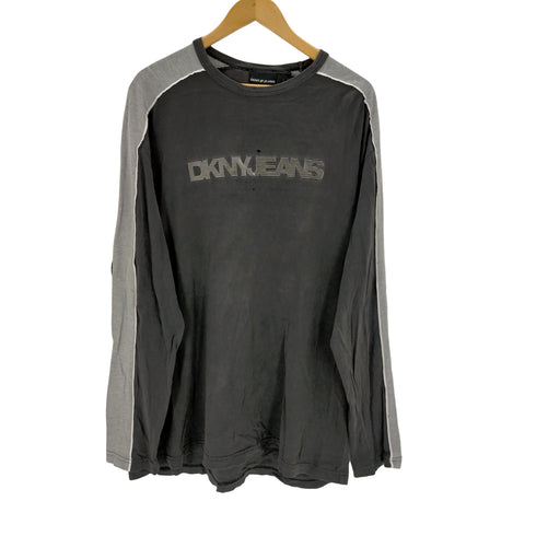 ダナキャランニューヨーク ジーンズ DKNY JEANS アームライン フロントロゴカットソー メンズ JPN:XL