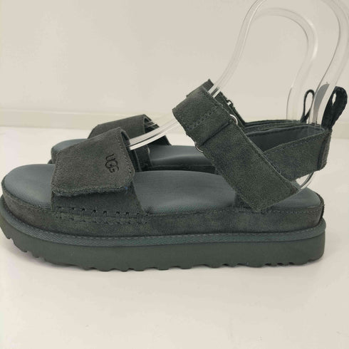 アグ UGG 2024SS 春夏カラー Goldenstar スウェード ベルクロ プラットフォーム サンダル レディース JPN:24