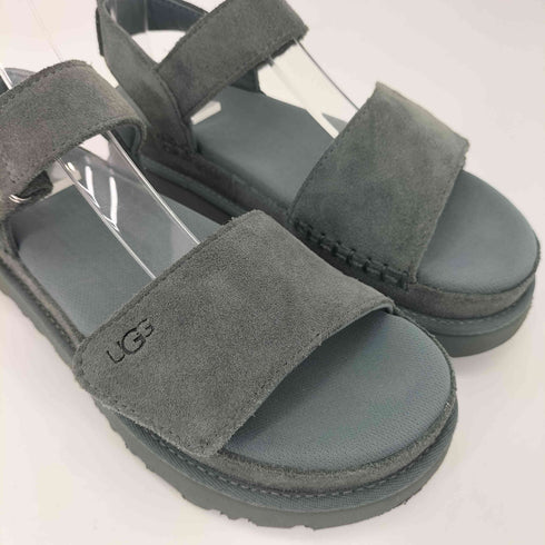 アグ UGG 2024SS 春夏カラー Goldenstar スウェード ベルクロ プラットフォーム サンダル レディース JPN:24