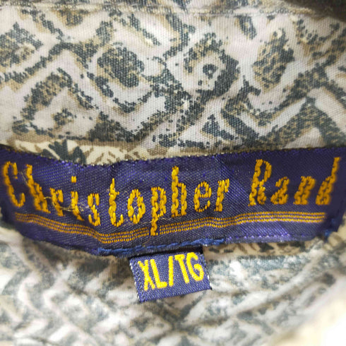 Christophel Rand 総柄半袖シャツ S/Sシャツ オーバーサイズ メンズ XL