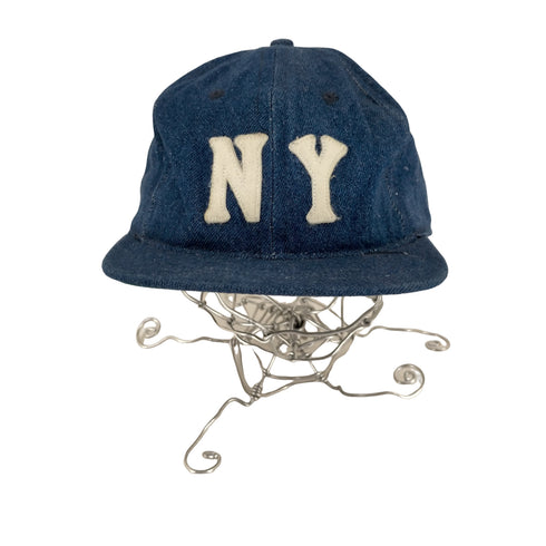 エベッツフィールドフランネルズ Ebbets Field Flannels NEW YORK BLACK YANKEES デニム 6パネルキャップ メンズ 7 1/2