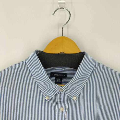 ランズエンド LANDS END 00S シアサッカー BDストライプシャツ XXL ビッグサイズ メンズ JPN:XXL