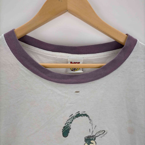 ポパイ POPEYE 00S キャラクタープリント リンガーT メンズ