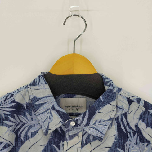 paperdenim&cloth 総柄半袖シャツ S/Sシャツ リーフ オーバーサイズ メンズ XL