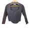 ザラ ZARA Cropped Knit Sweater レディース import:L