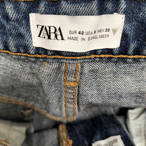 ザラ ZARA Hi Rise Straight Leg Jeans ハイライズストレートレッグジーンズ デニムパンツ レディース USA:8