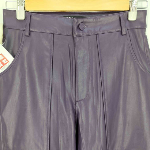 ザラ ZARA COLOURED FAUX LEATHER TROUSERS PANT フェイクレザー カラートラウザーズ パンツ レディース S