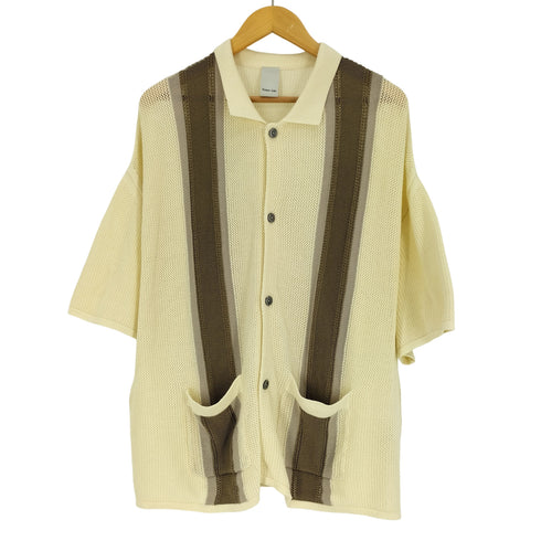 キャスパージョン CASPER JOHN 23SS Line knit shirts メンズ JPN:S