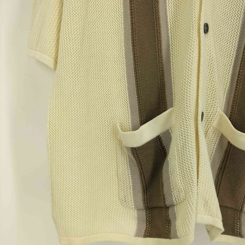キャスパージョン CASPER JOHN 23SS Line knit shirts メンズ JPN:S
