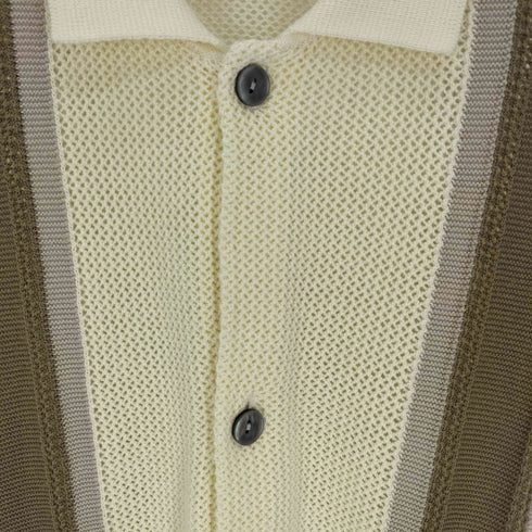 キャスパージョン CASPER JOHN 23SS Line knit shirts メンズ JPN:S