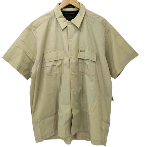 トミーヒルフィガー TOMMY HILFIGER 90-2000sワーク ポケット半袖シャツ メンズ import:L