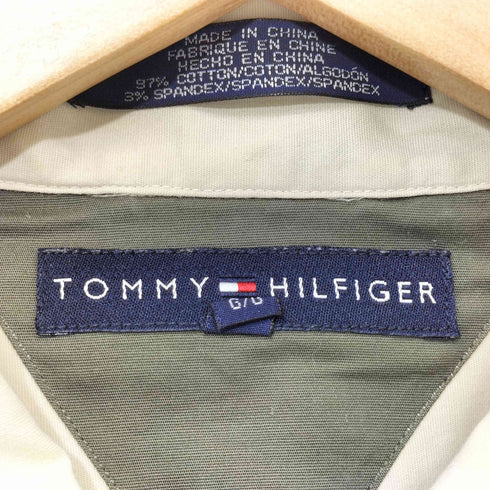 トミーヒルフィガー TOMMY HILFIGER 90-2000sワーク ポケット半袖シャツ メンズ import:L