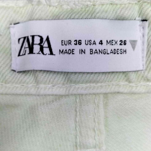 ザラ ZARA 5ポケット ウォッシュドスリットデニムパンツ レディース USA:4