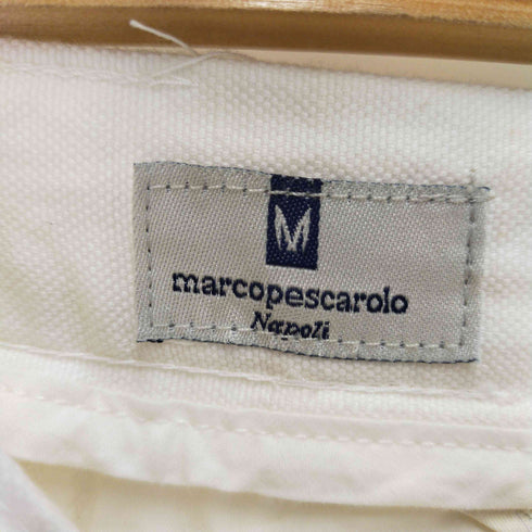 マルコペスカローロ marcopescarolo イタリア製 リネン混 イージーストレートパンツ メンズ M