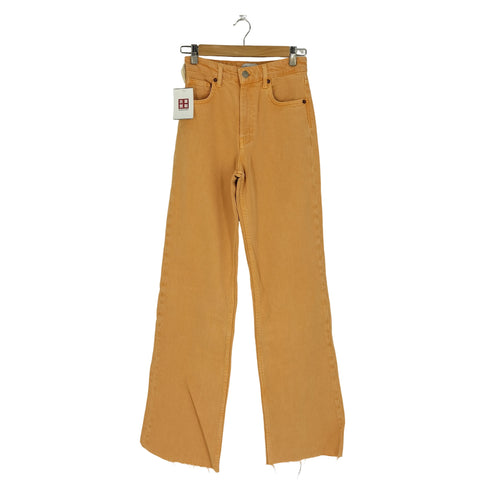 ザラ ZARA WIDE LEG JEANS ワイドレッグジーンズ デニムパンツ レディース USA:4