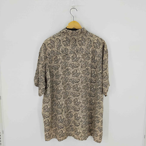 総柄半袖シャツ S/Sシャツ オーバーサイズ 勾玉 ペイズリー メンズ XL