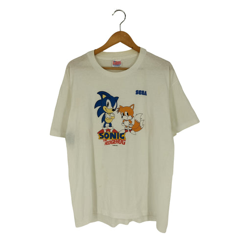 ヘインズ Hanes ©1993 USA製 シングルステッチ フロントキャラクタープリント クルーネックTシャツ メンズ import:XL