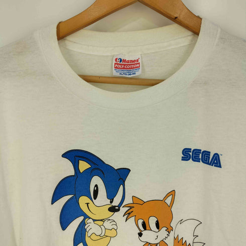 ヘインズ Hanes ©1993 USA製 シングルステッチ フロントキャラクタープリント クルーネックTシャツ メンズ import:XL