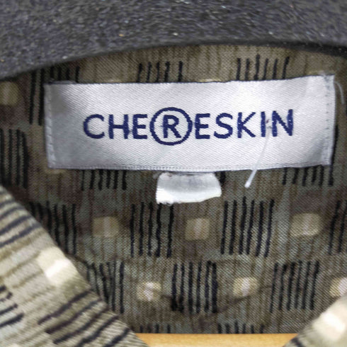 CHERESKIN 総柄半袖シャツ S/Sシャツ レーヨンシャツ メンズ