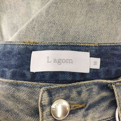 ビンテージ加工 バギーデニムパンツ レディース JPN:M