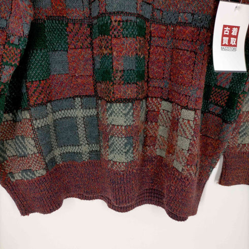チャップスラルフローレン CHAPS RALPH LAUREN 総柄クルーネックニット メンズ JPN:L