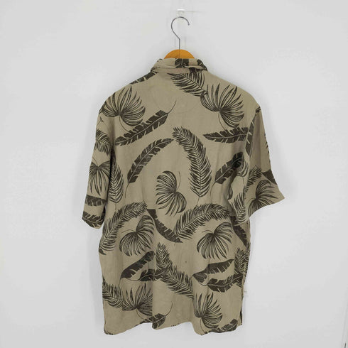 BILL BLASS アロハシャツ 総柄半袖シャツ S/Sシャツ ヤシ柄 メンズ M