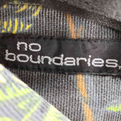 no boundaries アロハシャツ 総柄半袖シャツ S/Sシャツ ヤシ バナナ メンズ L