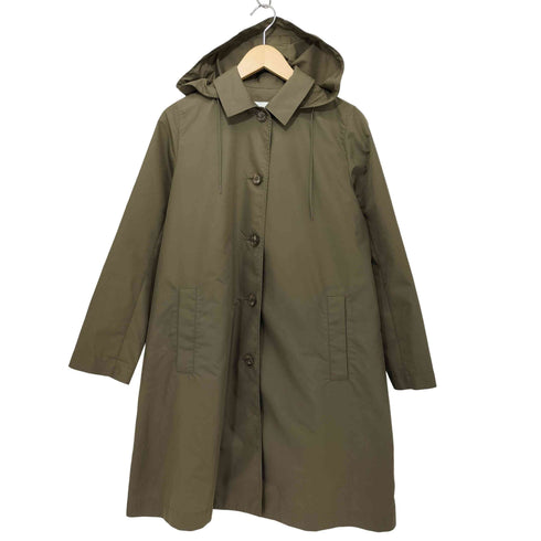 マッキントッシュフィロソフィー MACKINTOSH PHILOSOPHY フーデッド ポリエステルステンカラーコート レディース JPN:36