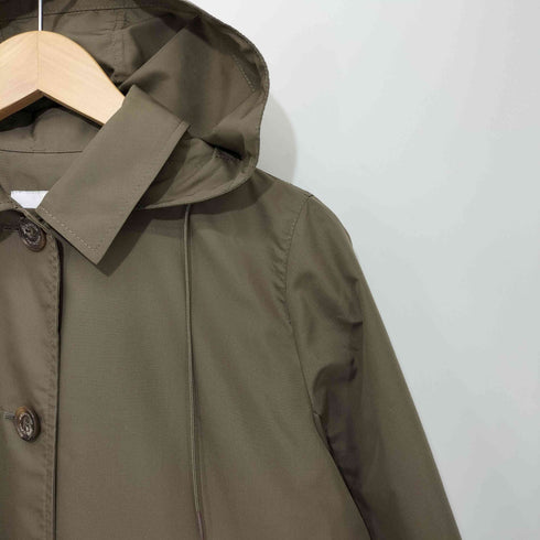 マッキントッシュフィロソフィー MACKINTOSH PHILOSOPHY フーデッド ポリエステルステンカラーコート レディース JPN:36