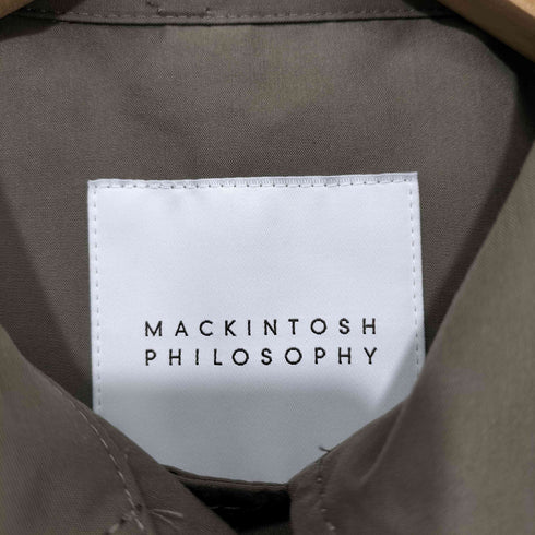 マッキントッシュフィロソフィー MACKINTOSH PHILOSOPHY フーデッド ポリエステルステンカラーコート レディース JPN:36