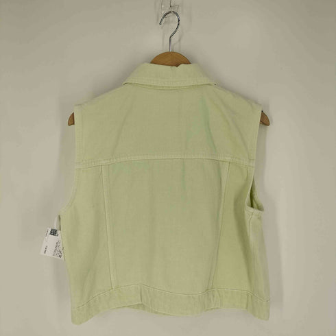 ザラ ZARA Solid Color Denim Vest ソリッドカラーデニムベスト レディース import:L