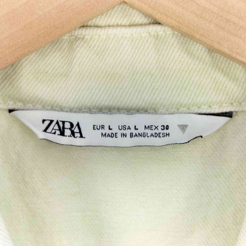 ザラ ZARA Solid Color Denim Vest ソリッドカラーデニムベスト レディース import:L